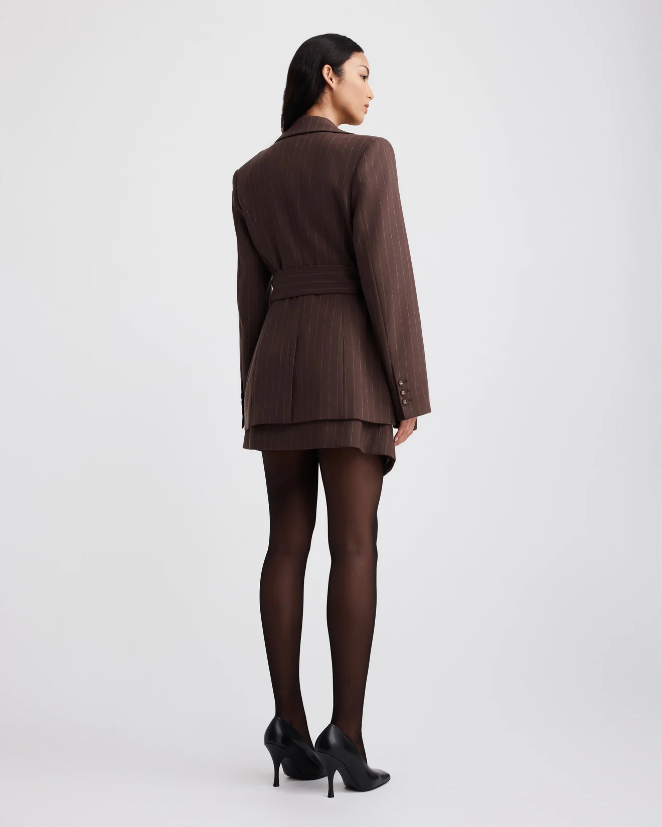 COLIN BLAZER (BROWN CHALK STRIPE) - Image 9