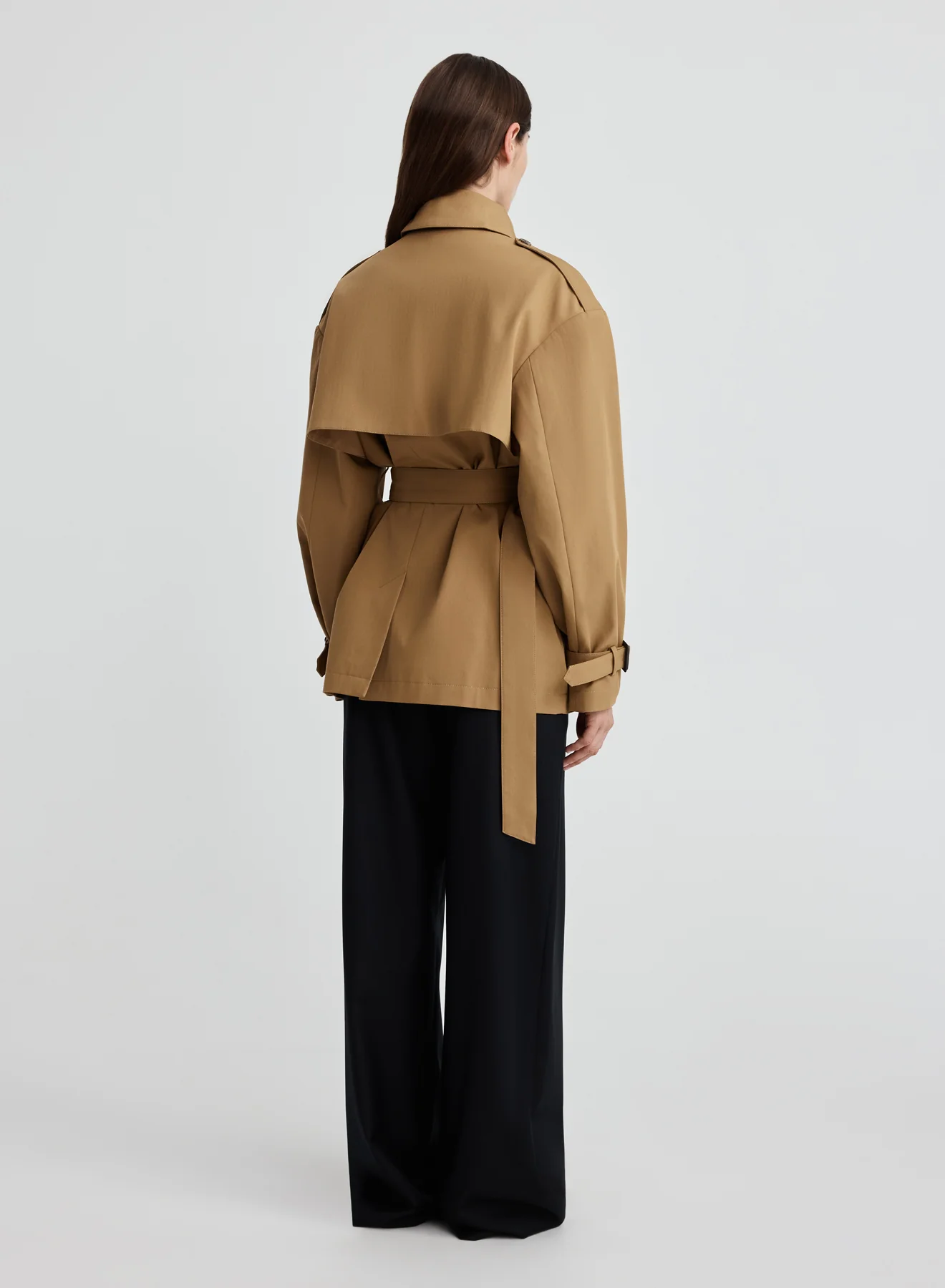 FARREN SHORT TRENCH (TAN) - Image 5