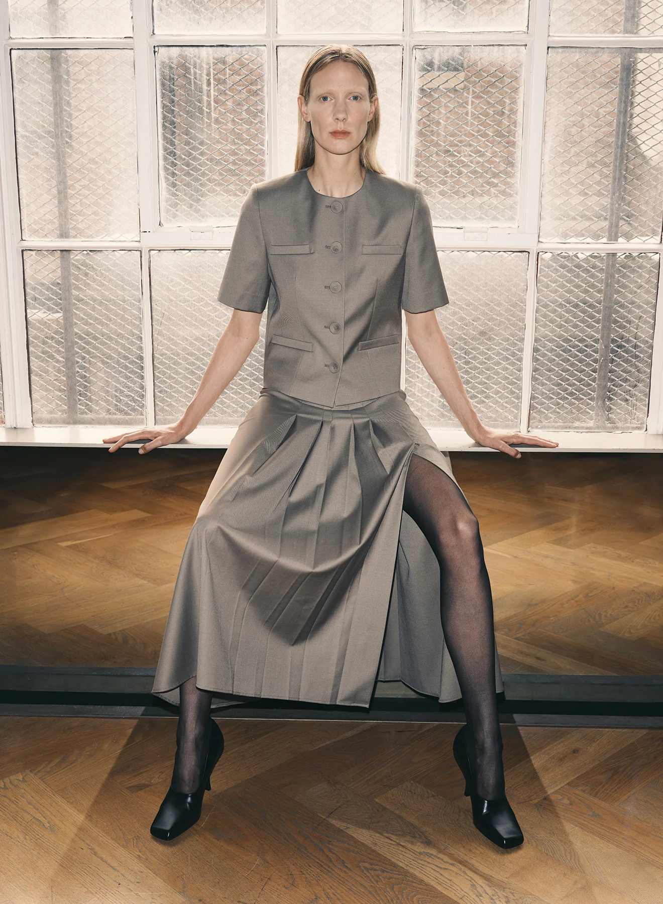 SABLE SKIRT (TAUPE BROWN) - Image 5